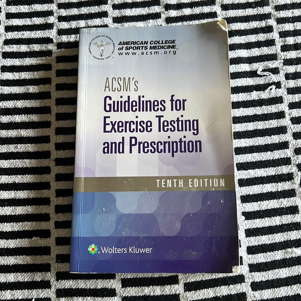 ACSM guidelines